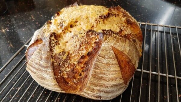 Garlic, Rosemary and Parmesan Sourdough